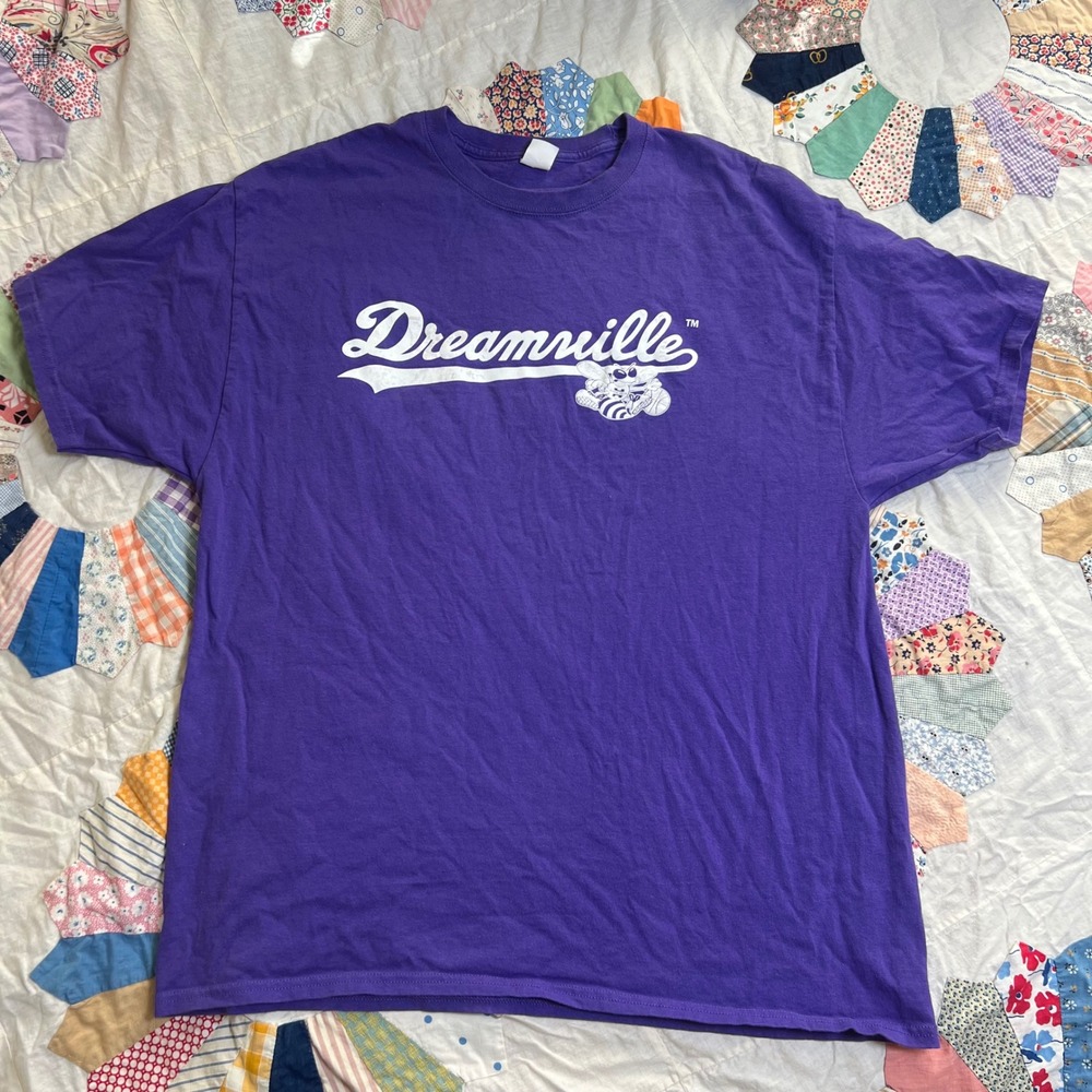 Dreamville Records Purple Graphic T-Shirt XL J Cole Basketball Hornet Hanes
